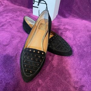Black suede flat by DV Dolce Vita
